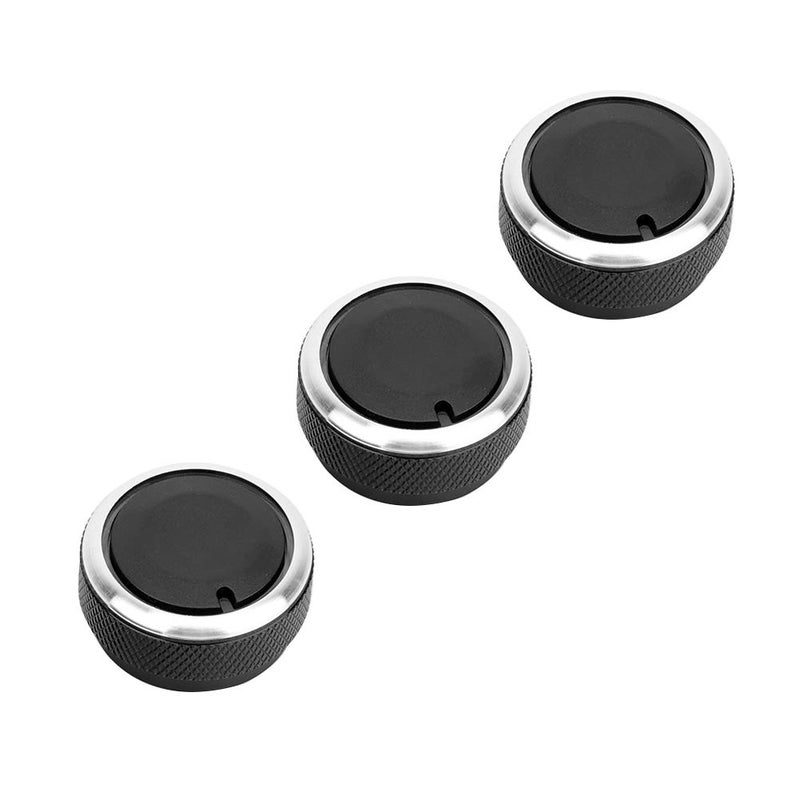 Dweekiy Car Switch Knob, 3pcs Car Air Conditioning Heat Control A/C Switch Knob for Toyota Tacoma Vios 02-14 - Image 4